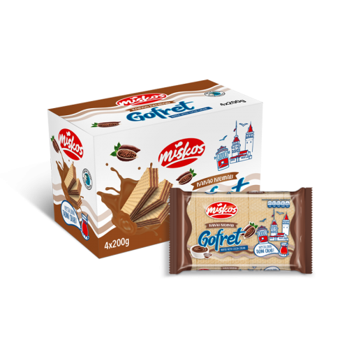  Kakao Kremalı Gofret (4x200g)