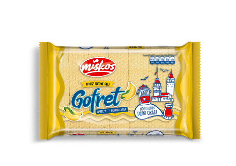 Muz Kremalı Gofret